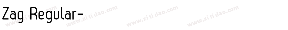 Zag Regular字体转换